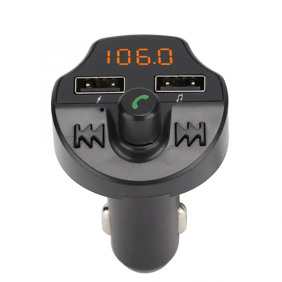 T66 Bluetooth 5,0 автомобильный музыкальный mp3-плеер аудио fm-передатчик модулятор для Android/IOS