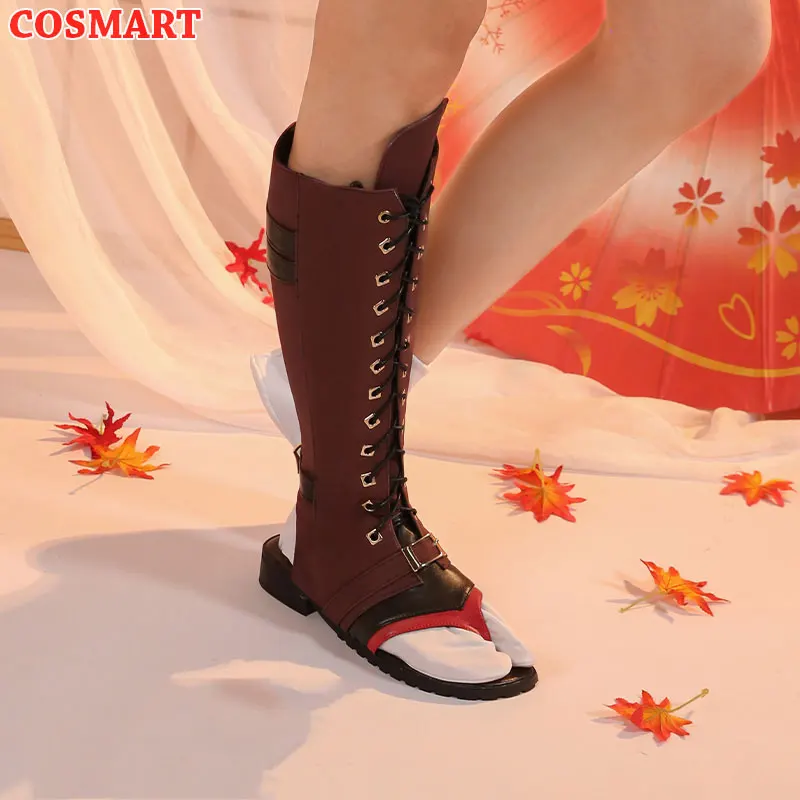 

Сабо COSMART Genshin Impact Thoma, кожаные сапоги, обувь для косплея, унисекс, Новинка