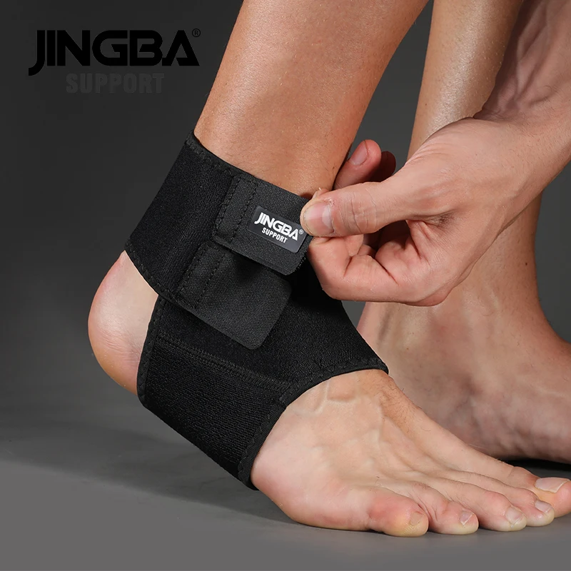 JINGBA SUPPORT 1PCS 3D Neoprene Adjustable Protective Ankle Support Protector Football Basketball Ankle Support Brace tobillera fitness ankle straps,ankle straps,ankle support,ankle wrist cuffs,ankle wrist weights,ankle support brace