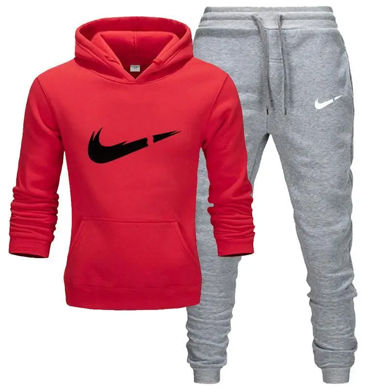 New Fashion Hoodies Men Sport suit Sweatshirt+Sweatpants Suits Casual Long Sleeve Pullover Hoodie clothing