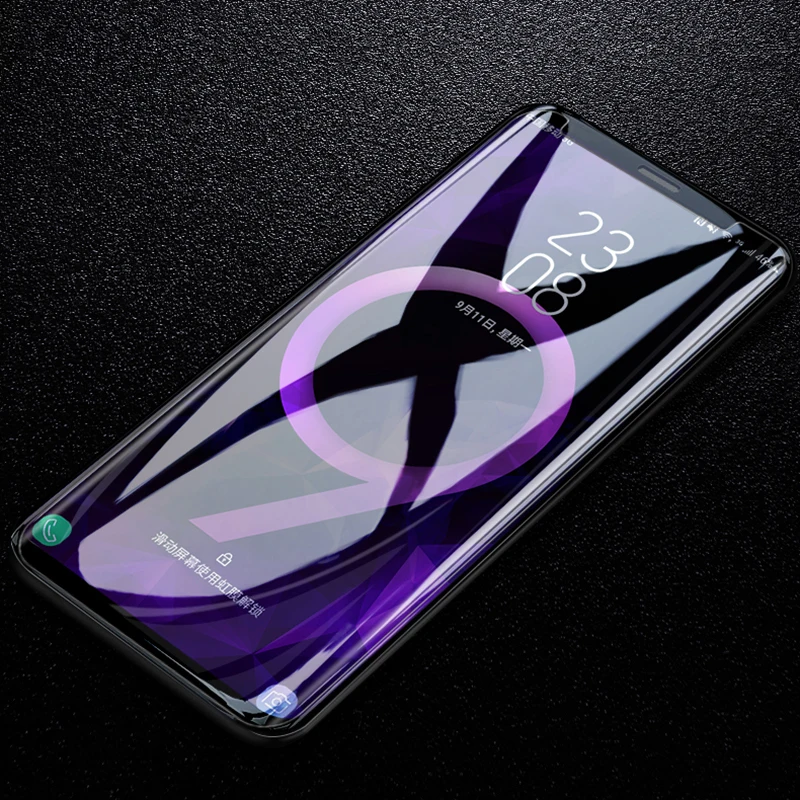 Закаленное УФ стекло BoeYink защитная пленка для Samsung S8 S9 S10Plus полное покрытие защита