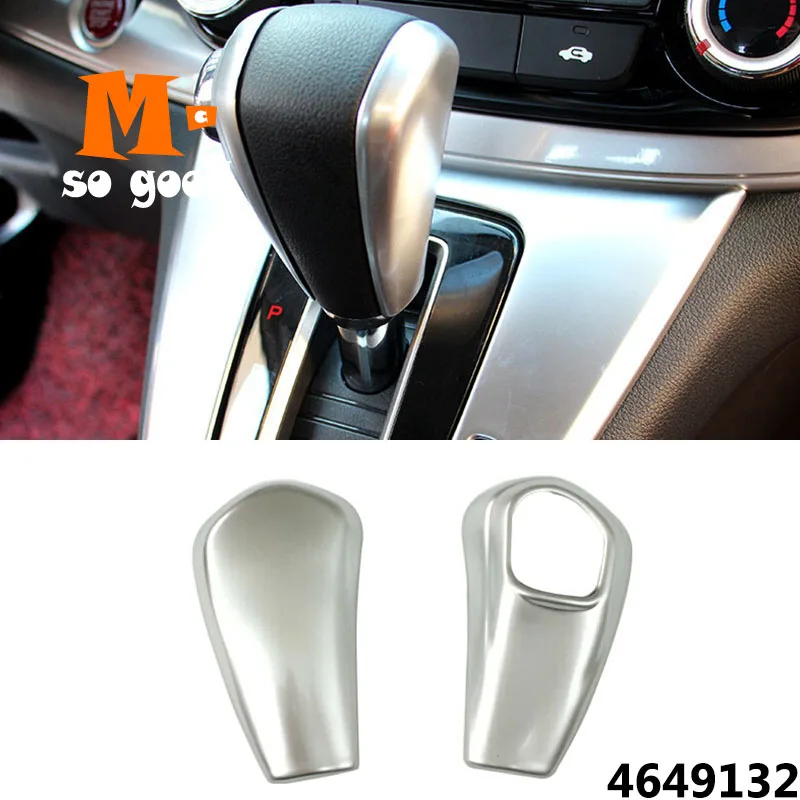 

2012/13/14/15/16 For Honda CRV CR-V Car Gear Shift Knob Lever Shifting Handle Cover Trim ABS Chrome Accessories Sticker Shell