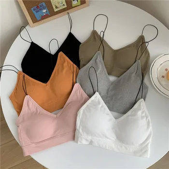 

Free Shipping Girl Beautiful Back Student Underwear With Thin Band Prevent Walking Light Gathering Without Steel