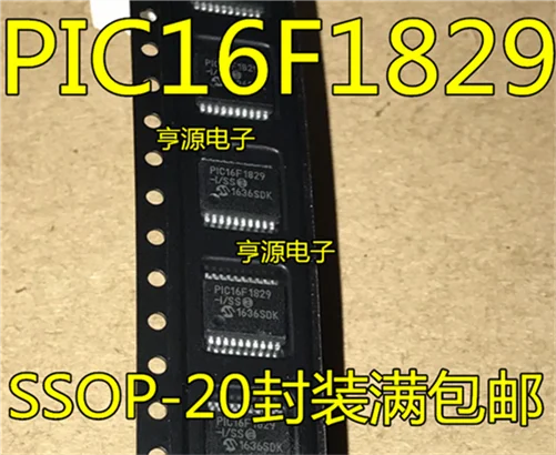 PIC16F1829-I/SS SSOP20