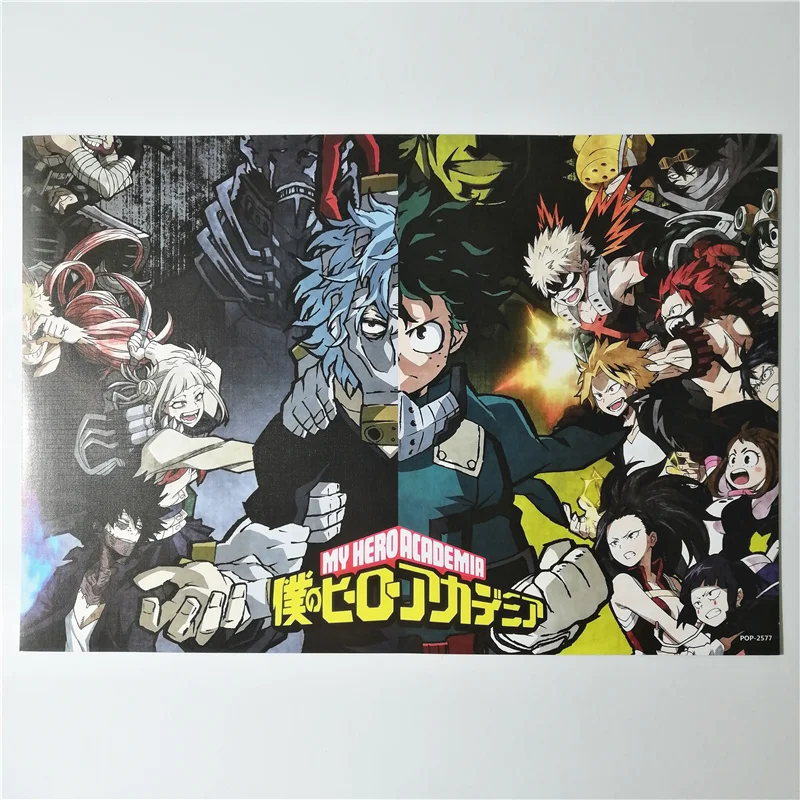 8*(42x29 см) My Hero Academy плакаты аниме плакаты настенные наклейки DEKU BAKUGO Shoto