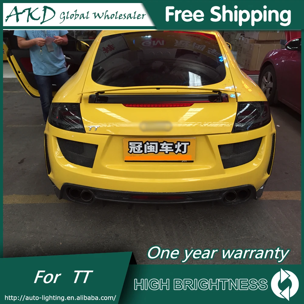 Car Styling Tail Lamp for Audi TT taillight 2006-2013 LED Rear Lamp DRL Dynamic Signal Brake auto Accessories