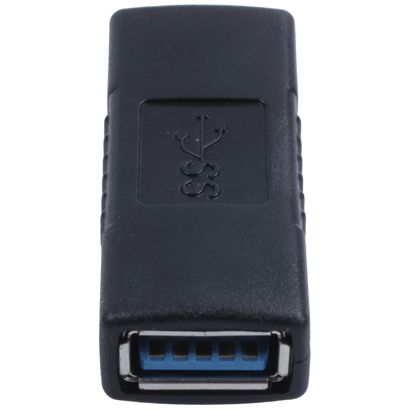 Адаптер USB 3,0 А-типа мама-мама Соединительный разъем Черный
