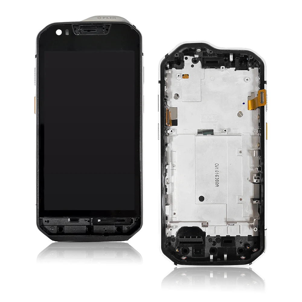 4," для гусеницы CAT S60 ЖК-дисплей+ кодирующий преобразователь сенсорного экрана в сборе+ рамка сенсорная панель запасные части - Цвет: Black With Frame