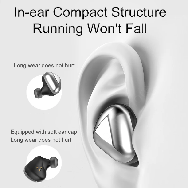 T50 Wireless Earphones Headset Bluetooth Earphone Handsfree For Samsung Galaxy Xiaomi Huawei Phone Spunky Buds TWS Earbuds