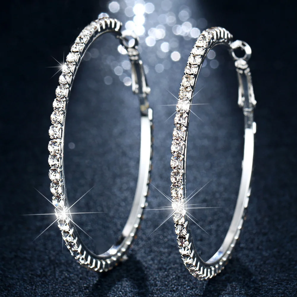 Karopel, богемные серебряные большие круглые серьги для женщин, женские циркониевые серьги, серьги для свадьбы, помолвки