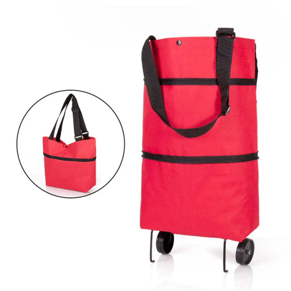 Folding Shopping Pull Cart Trolley Bag 