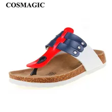 COSMAGIC/Модная пробка; шлепанцы; Новинка года; женские летние пляжные шлепанцы; Разноцветные Повседневные шлепанцы унисекс