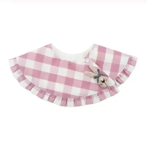 Pudcoco из хлопка в полоску для детей; юбка-брюки для маленьких девочек Bibs накладные воротником для малышей Комбинезоны на бретелях для малышей, симпатичный комплект для новорожденной девочки, шарф для кормления, для еды тканевый слюнявчик мультфильм животных нагрудники