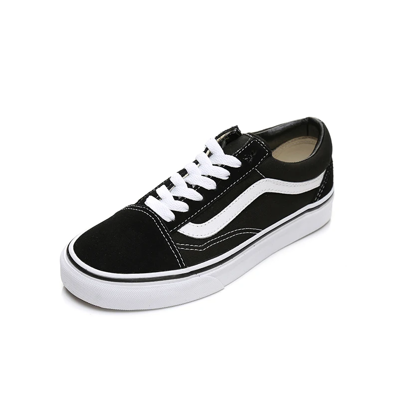 VANS OLD SKOOL/обувь унисекс для скейтбординга; оригинальная классическая черная парусиновая обувь с низким верхом; кроссовки в уличном стиле; VN000D3HY28