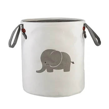 

Folding cotton linen cloth dirty clothes basket household storage basket for clothes large children's toy clothes laundry basket