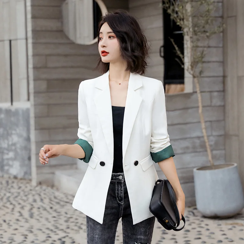 

Small Suit Coat Women's 2019 New Style Elegant Versatile Online Celebrity Solid Color Korean-style Slim Fit Slimming Thin Blazer