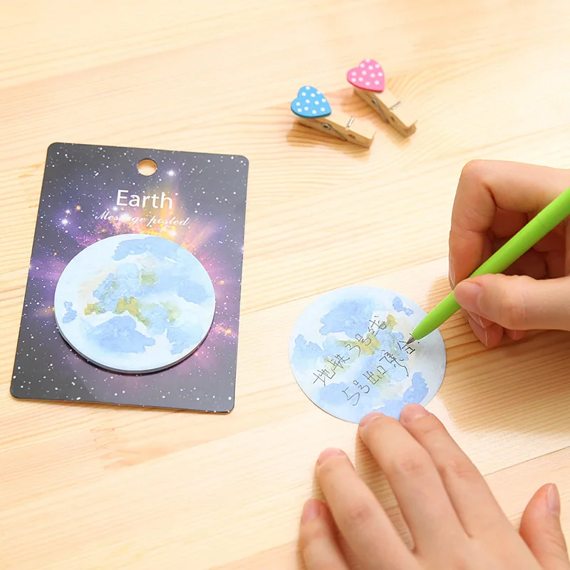 30 штук упак. креативная планета мини Блокнот N Times Sticky Notes Скрапбукинг для