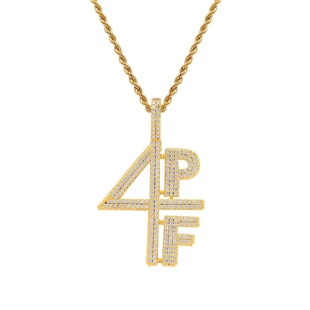 Hip Hop New Arrival Iced Out Letters 