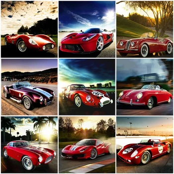 

Evershine Diamond Painting Car Pictures Of Rhinestones 5D DIY Diamond Embroidery Landscape Cross Stitch Kit Home Decor Gift