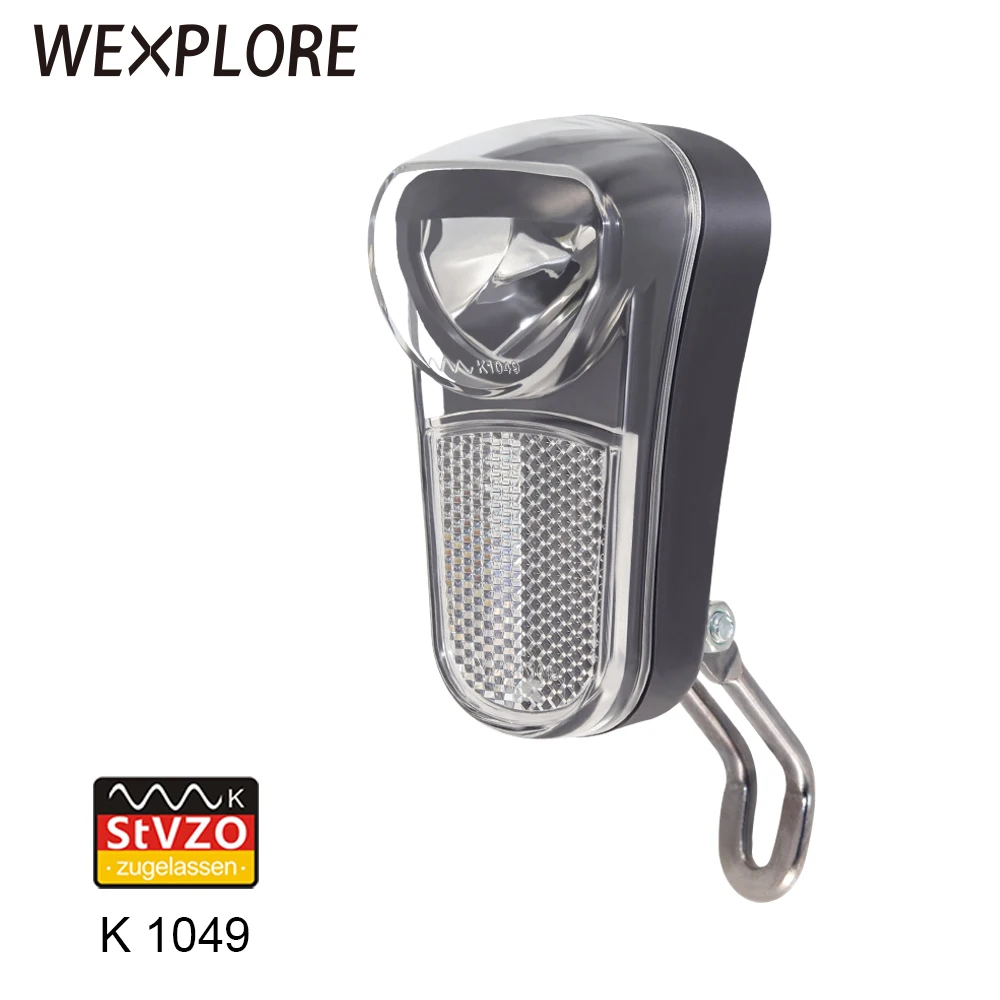  Bike Light Bicycle Headlight Meet the stVZO standard Use 3pcs AAA Batteries For Cycling Front Fork 