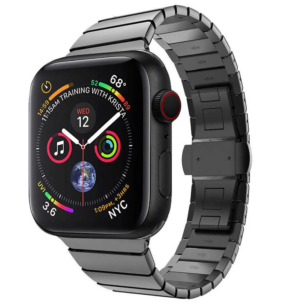 Ремешок из нержавеющей стали для Apple watch 38 мм 42 звеньевой браслет наручных часов