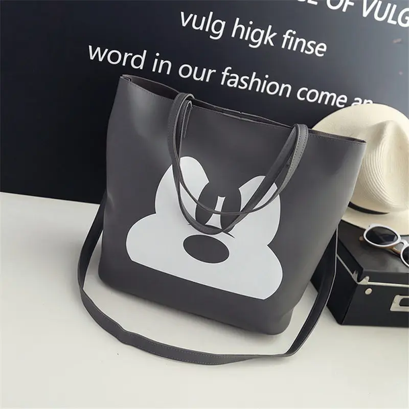  Disney new Women Fashion Style Maternal Extra Large Diaper Nappy Bag Mickey mouse PU Handbag Cartoo