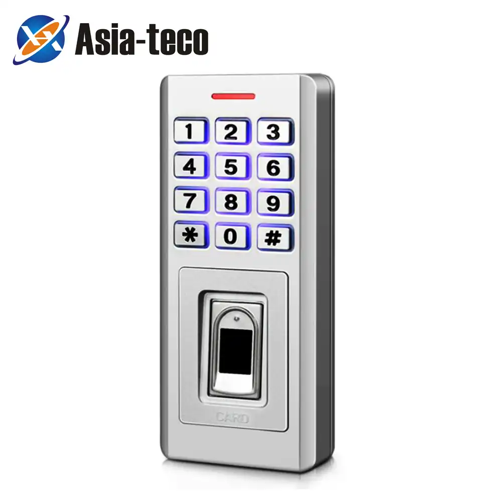 Home Metal Fingerprint Access Control Machine Access Control System Door Entry Password Fingerprint IP66 Waterproof Backlight Machine
