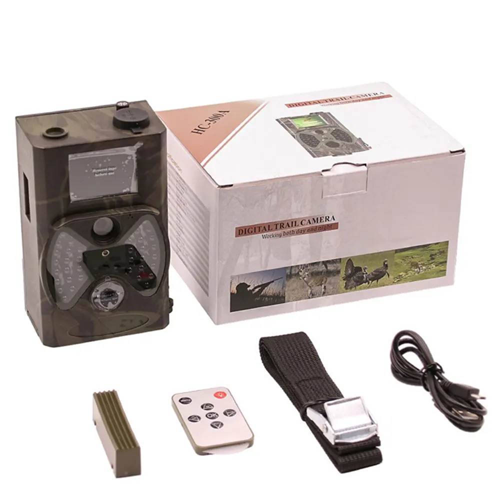  IR Hunting Camera Portable Multifunctional 1080p HD 5MP Infrared Camping Animal Take Photo Trail Ca
