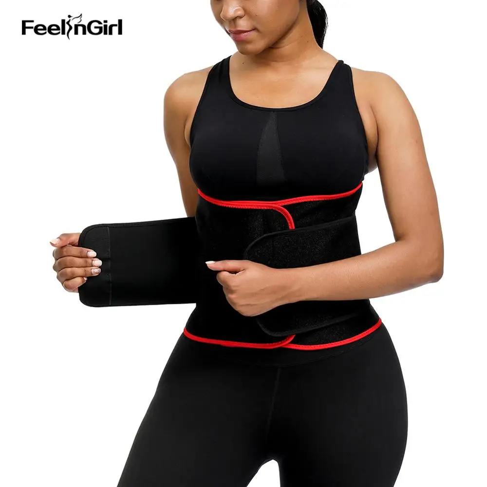 

FeelinGirl Slimming Belt Neoprene Waist Trainer Body Shaper Corset Underwear Bone Waist Cincher Modeling Strap