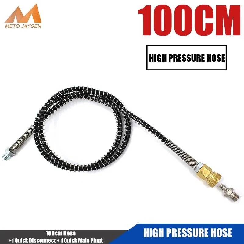 Hose Air-Pump PCP High-Pressure W/quick-Disconnect Male-Plug Pneumatics Nylon HMF01 And