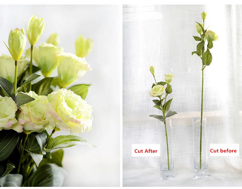 3 шт./лот Eustoma Искусственный шелк цветок дома окно аксессуар для балконов фотографии фоны Platycladus orientalis