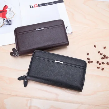 

Men's Handbag 2020 New Wallet Soft Leather Large Capacity Business Casual Handbag Korean Clutch Double