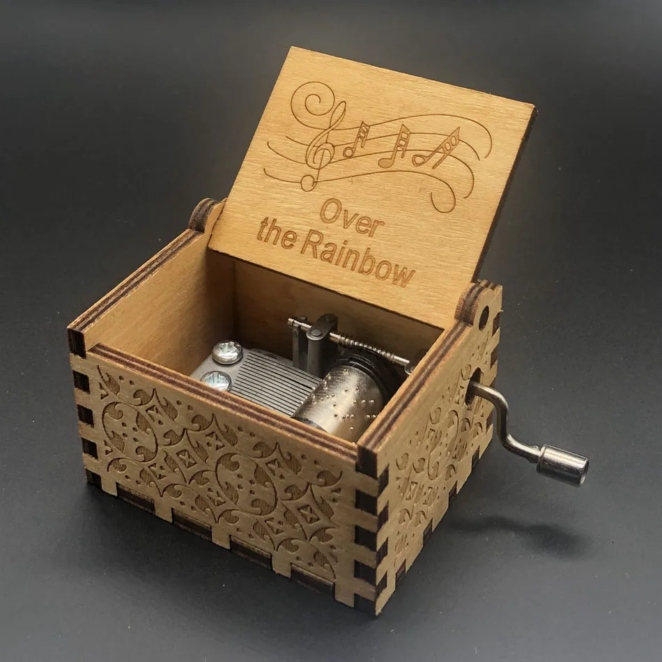 

Wooden Carved Hand Music Box Beauty And Beast Music Box Gift Birthday Gift Christmas Gift Music box queen 2020 New products
