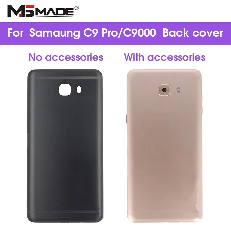 

For Samsung Galaxy C9 Pro C9000 Back Cover Case Metallic Material Back Battery Cover Case Door Housing Cover With Accessories