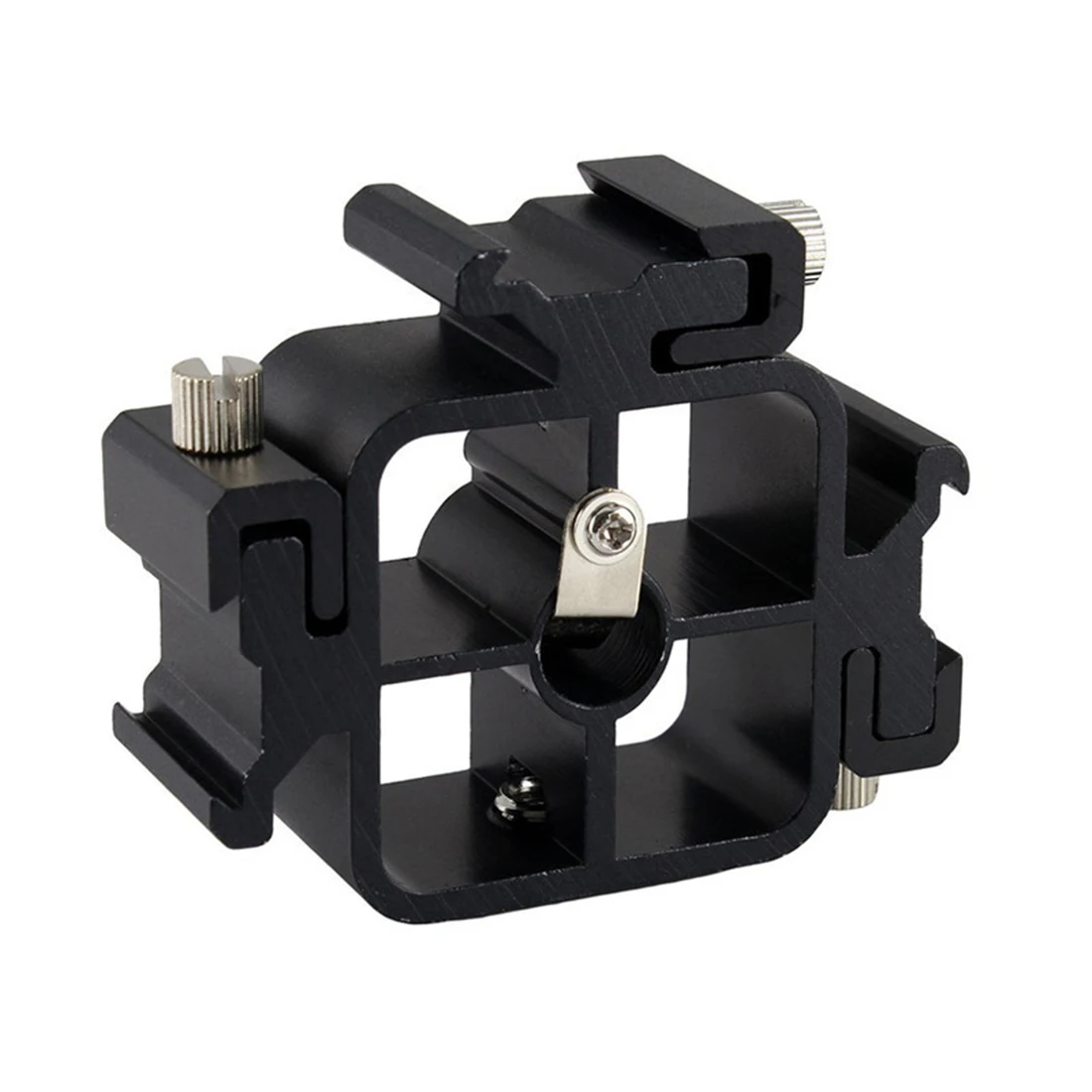 

Three-position Hot Shoe Flash Light Clip Support Multi-function Mount Adapter One to Three Light Holder Stabilizer Accessory