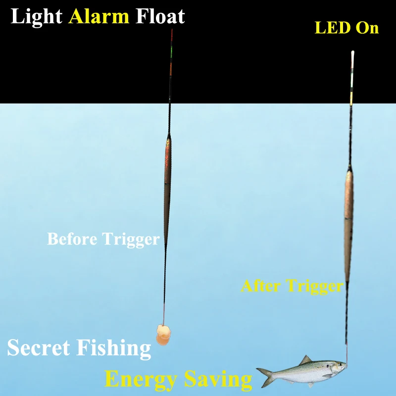 Night Fishing Electronic Fishing Float Bobber Intelligent Fish Bite Indicator 
