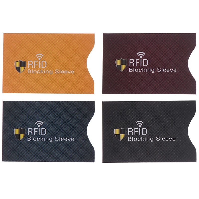 Fundas protectoras antirrobo para tarjetas de crédito RFID, Fundas protectoras para tarjetas bancarias, Fundas protectoras, Fundas protectoras, 5/10 Uds.