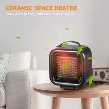 Vosarea бесшумный мини электрический обогреватель керамический домашний теплый Настольный обогреватель с осциллирующей функцией для домашней спальни Черный