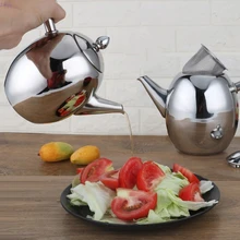 1000 мл Серебряный ватеркокер Met Zeef Rvs Theepot Fashion Duurzaam Koffie Koud водный горшок Thuis You инструмент