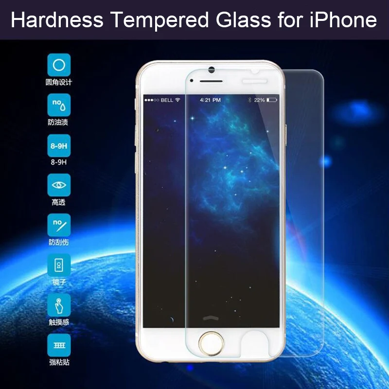 Прозрачное стекло для iPhone 8 7 6s 6 Plus, Защитная пленка для экрана, стекло для iPhone X XR 5S SE, прозрачное стекло для iPhone 11 Pro Max XS