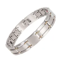 Стильный браслет ювелирные изделия целебные магнитные 316L браслет из нержавеющей стали для мужчин и женщин с пихтой 8," браслет