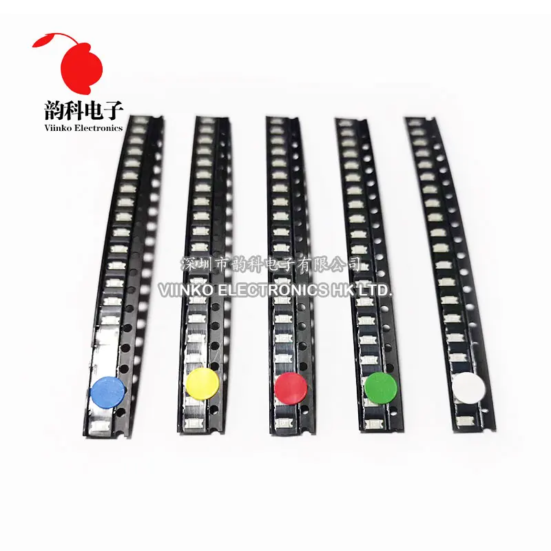 100 шт. 0402 0603 0805 1206 1210 3528 5050 SMD светодиоды красный желтый зеленый Белый Синий