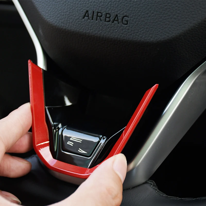 Car Steering Wheel New R Emblem Badge Logo Mark Sticker Trim for VW Golf 8 MK8 Accessories 2020 2021