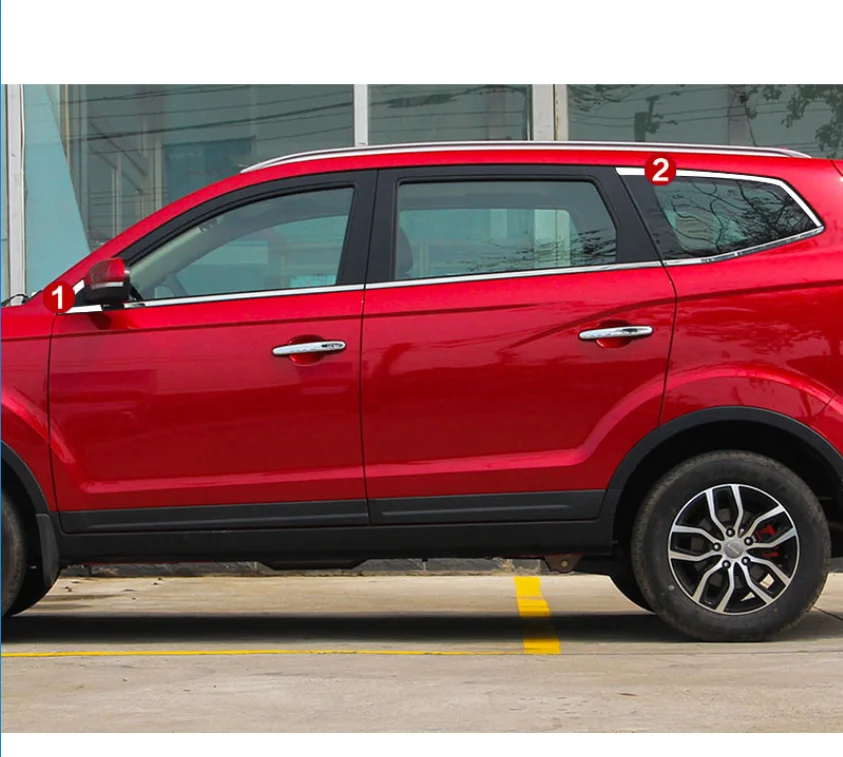 Нержавеющая сталь окна автомобиля планки для lifan x7