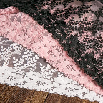 

1 Yard Lace Fabirc 32CM Width Lace Trimming Embroidery Sewing Ribbon DIY Dress For Clothing Decoration Garments Lace Trim