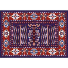 Геометрический персидский ковер с принтом для гостиной, спальни, Противоскользящий коврик для пола, модный ковер для кухни