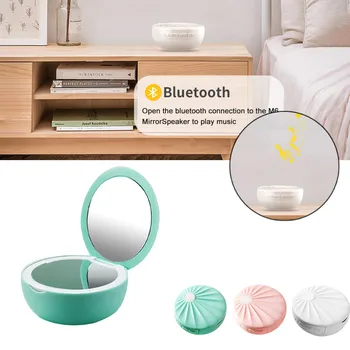 

40# Vanity Mirror Freestanding Music Speaker Lights Bluetooth Audio Led Light Pocket Bluetooth Speaker Fill Light Makeup