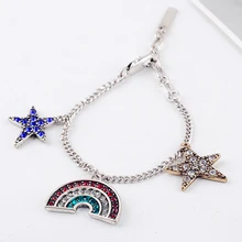 Романтический этнический серебряный цвет кристалл звезда браслет для женщин ручной работы подарок на свидание ювелирные изделия