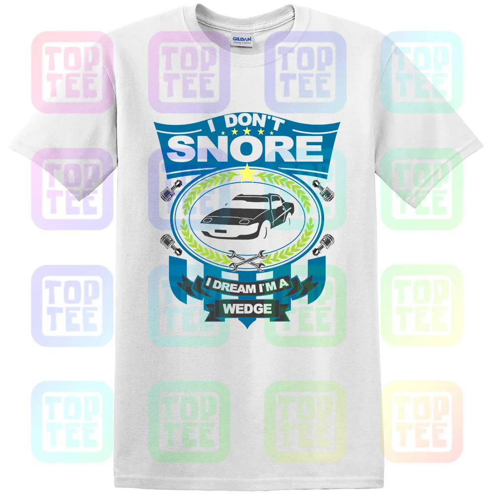 Herren футболка с изображением автомобиля-I don't snore I dream I'm a WEDGE Triumph TR7 Classic Retro
