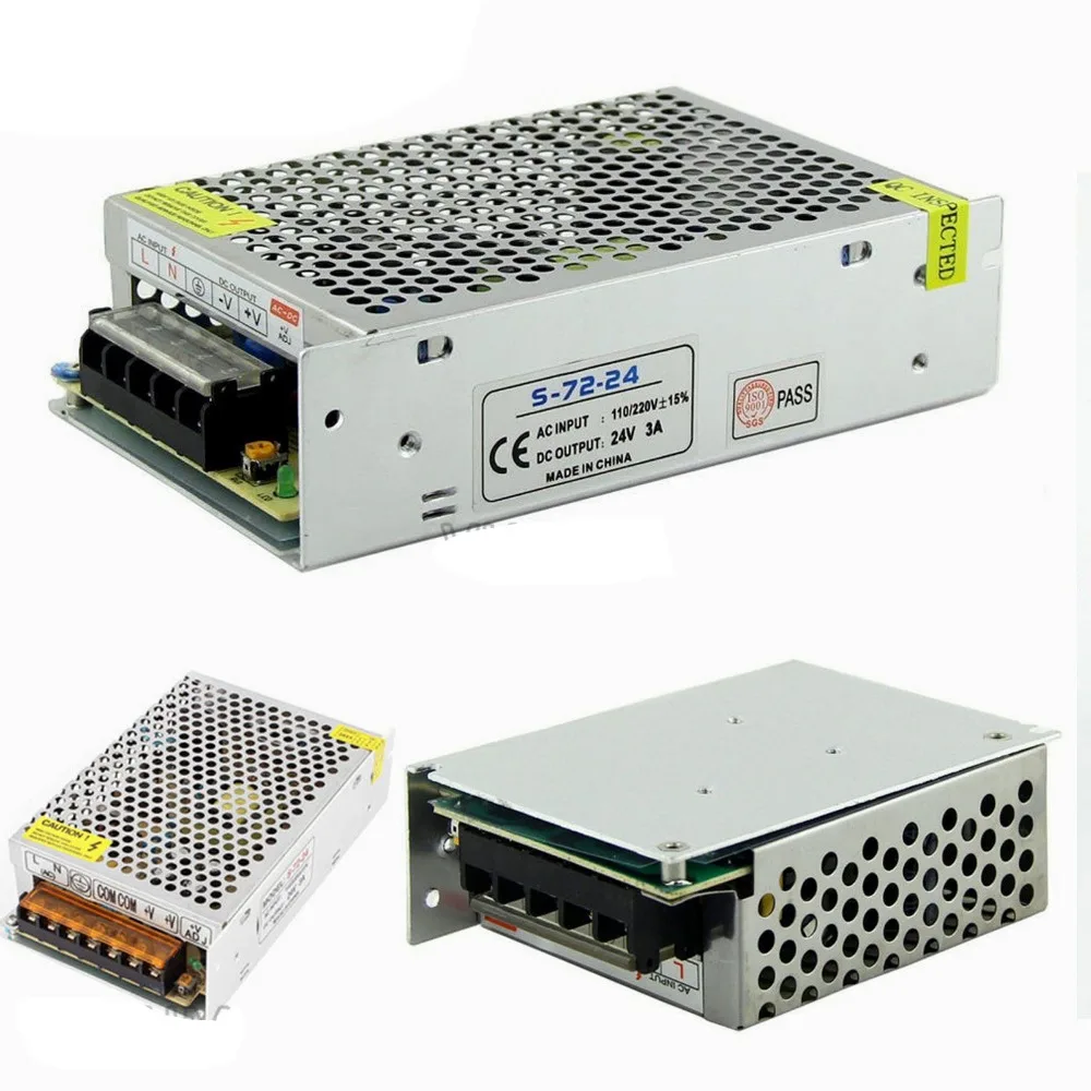 Питание 24 V 1A 2A 3A 5A 10A трансформаторы 24 V Вольт светодиодный привод r220v до 12v Питание адаптер 24 V 1A 2A 3A 5A